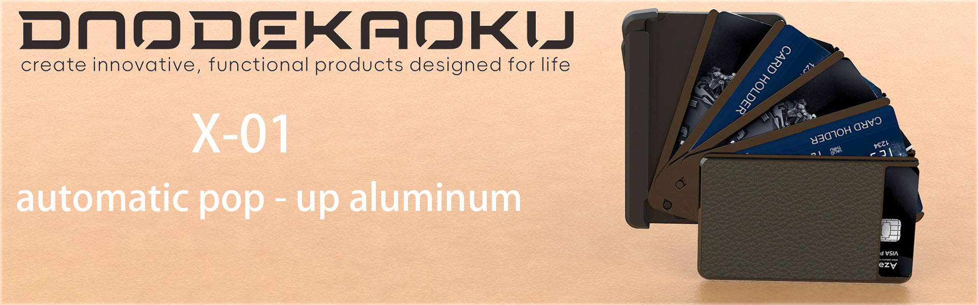 Rotating Aluminum Card Wallet