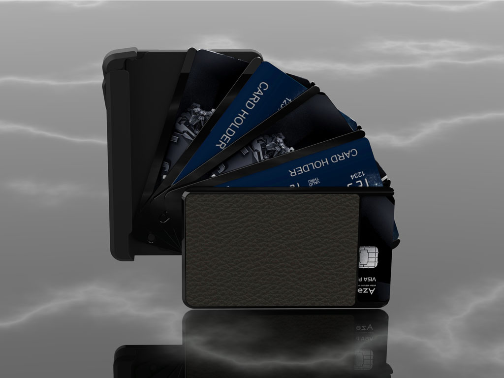 Rotating Aluminum Card Wallet 